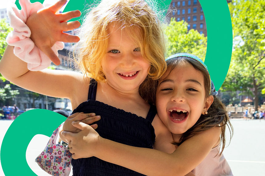 2 young girls smiling